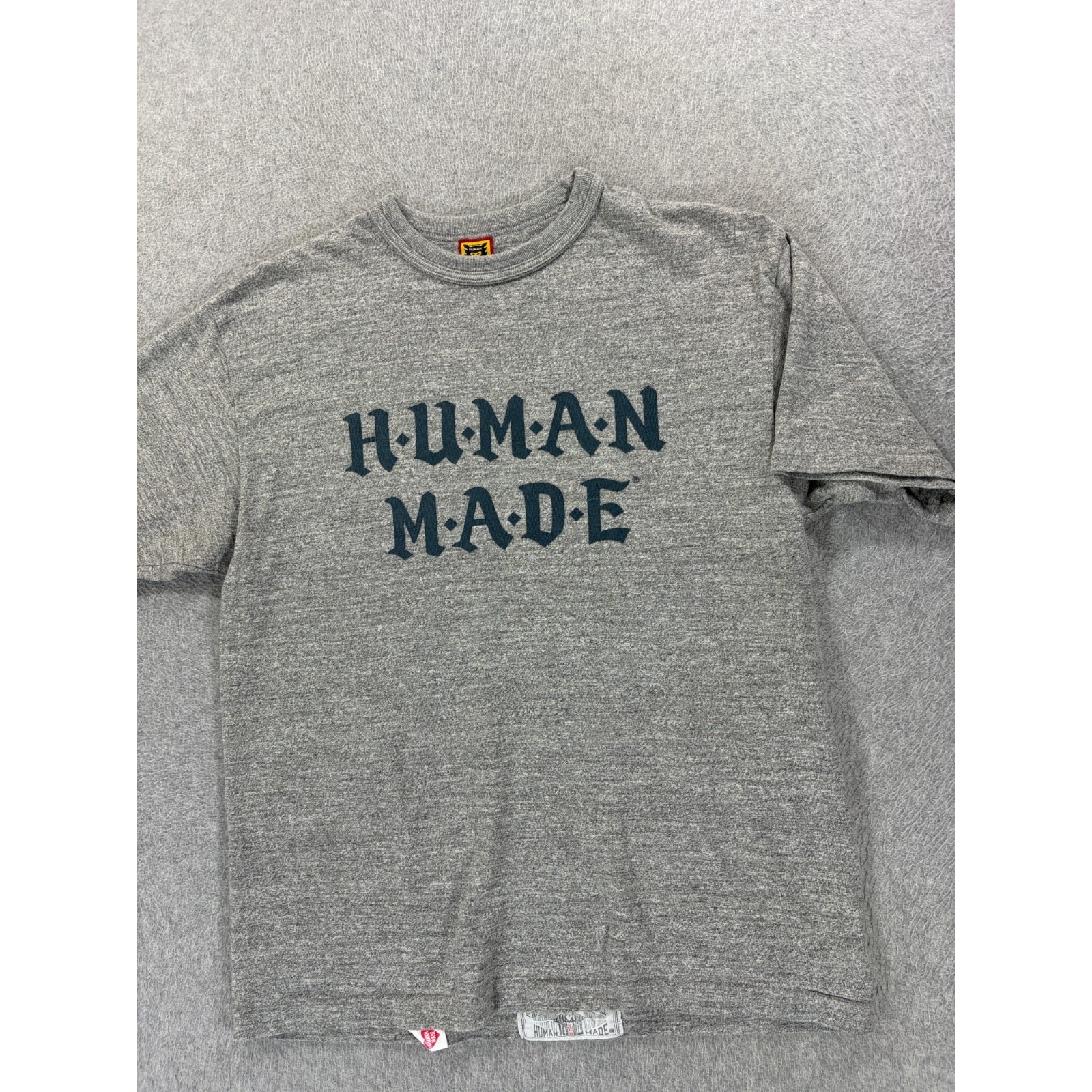 Human Made Premium Screened Logo Crew Tee Shirt (Men's Large) Gray
